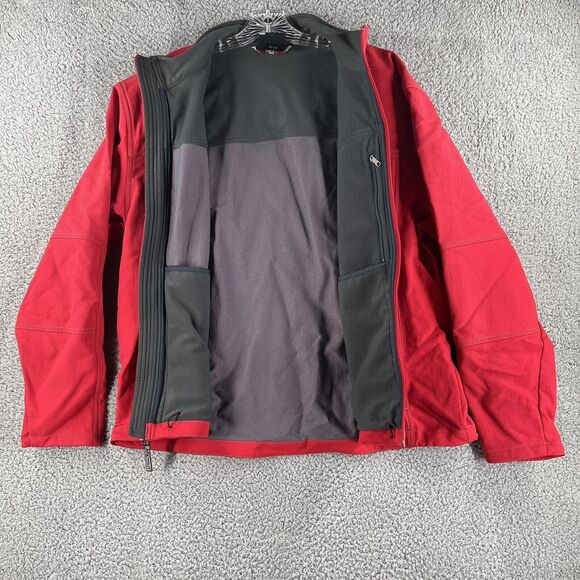 Marmot Men’s Warm-light Red Full Zip Fleece Jacket Size XL - Picture 5 of 7